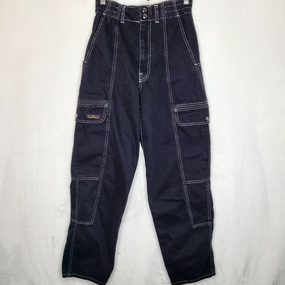 BDG Urban Outfitters Black‎ Cargo Relaxed High Waist Skate Jean Size 27